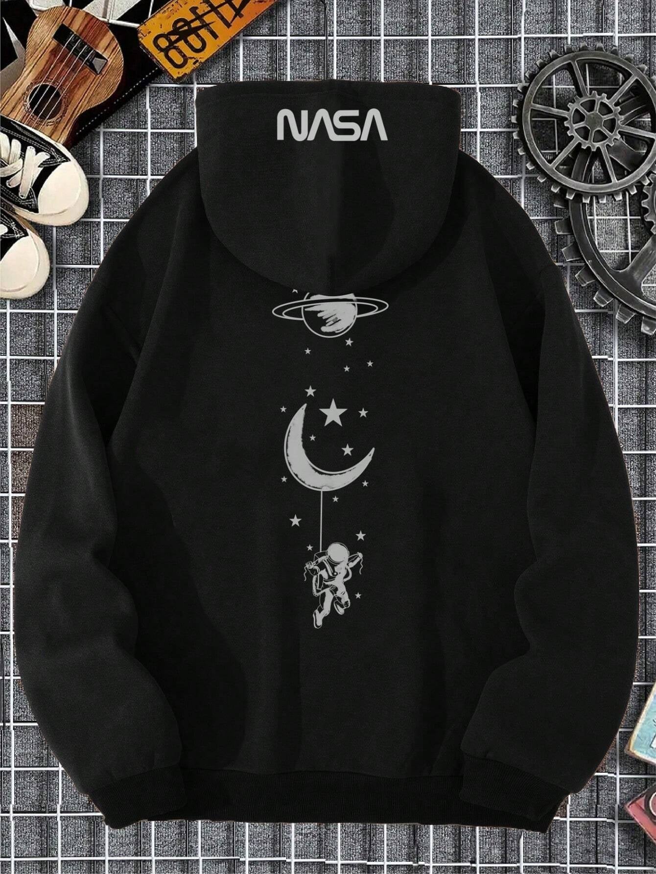 Elevate Your Style with the Manfinity Homme Ultra Loose Fit Galaxy Printed Hoodie
