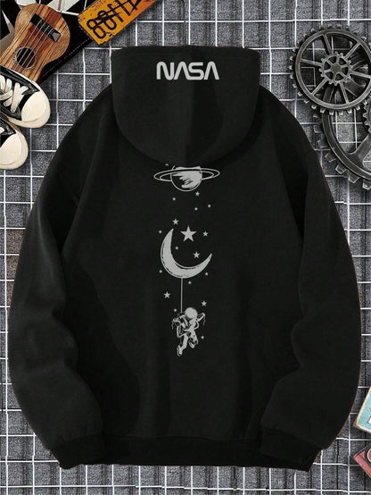 Elevate Your Style with the Manfinity Homme Ultra Loose Fit Galaxy Printed Hoodie