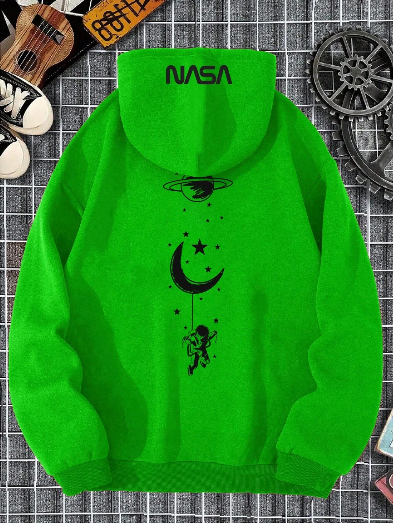 Elevate Your Style with the Manfinity Homme Ultra Loose Fit Galaxy Printed Hoodie