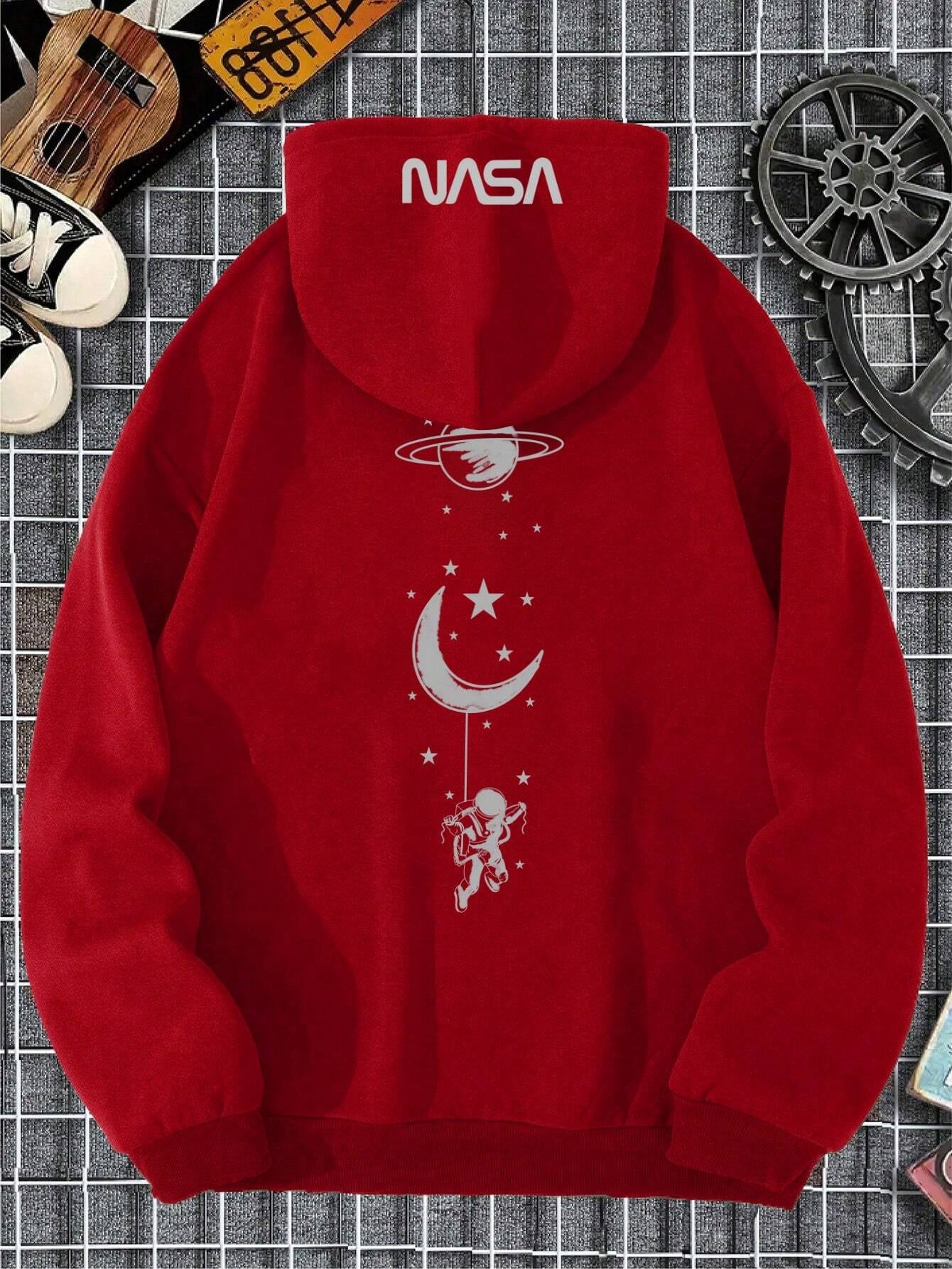 Elevate Your Style with the Manfinity Homme Ultra Loose Fit Galaxy Printed Hoodie