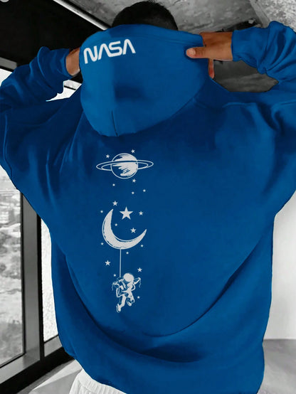 Elevate Your Style with the Manfinity Homme Ultra Loose Fit Galaxy Printed Hoodie